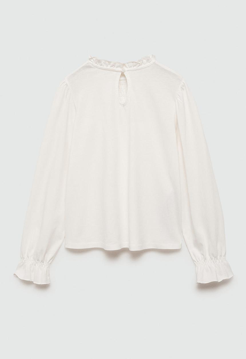 MANGO - T-shirt mixi - natural