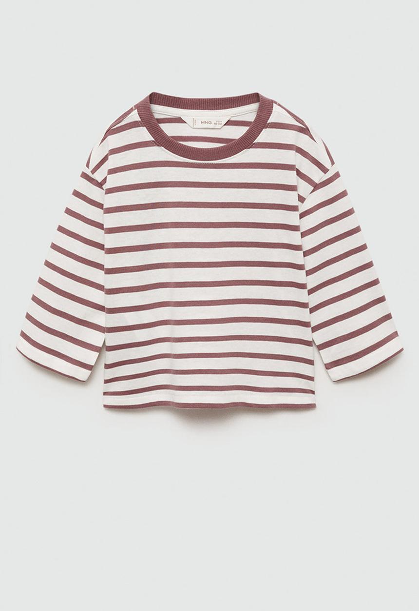 MANGO - T-shirt veleta - dark red