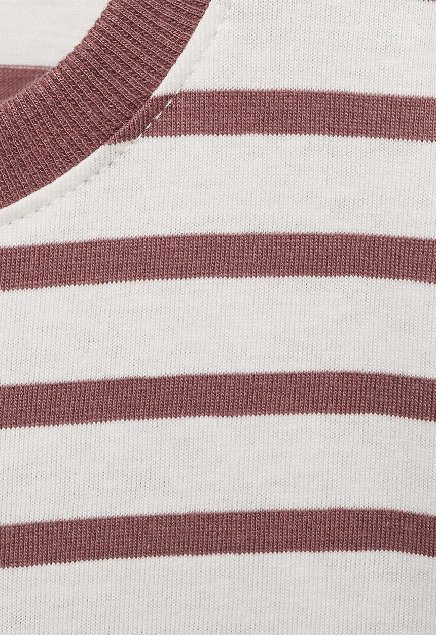 MANGO - T-shirt veleta - dark red