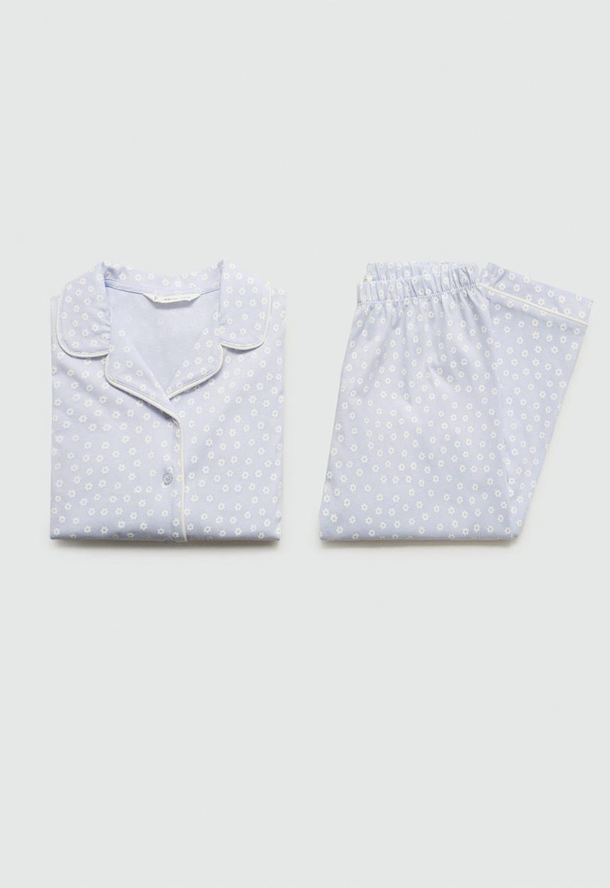 MANGO - Pyjamas flores - light/pastel blue