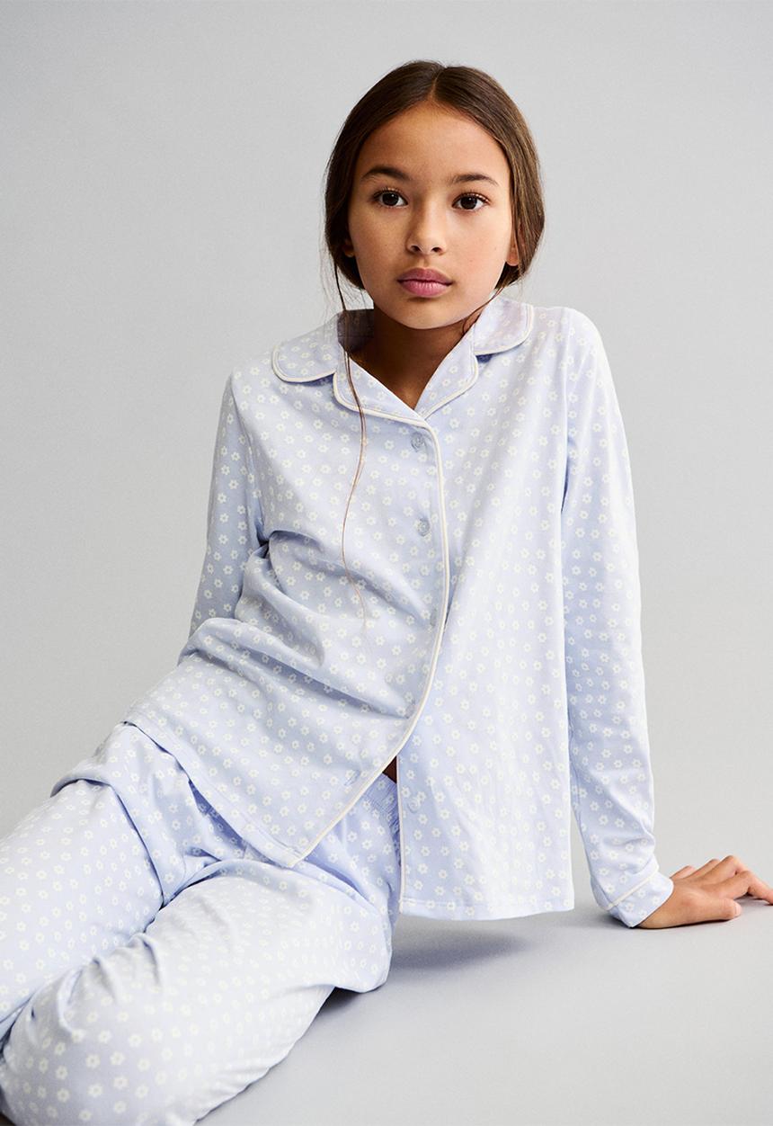 MANGO - Pyjamas flores - light/pastel blue