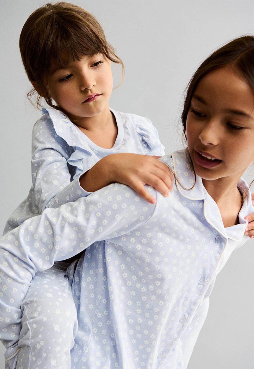 MANGO - Pyjamas flores - light/pastel blue