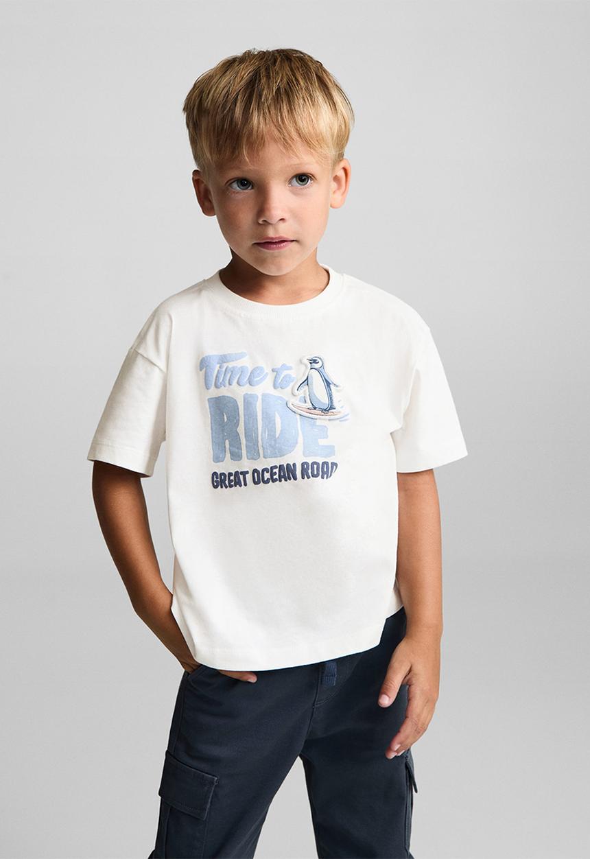 MANGO - T-shirt ride - natural