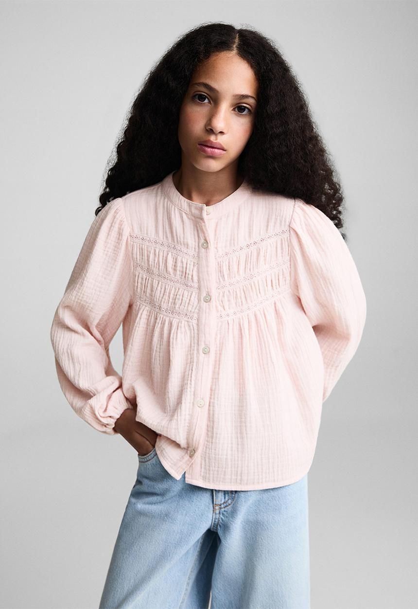 MANGO - Blouse chiara - pink