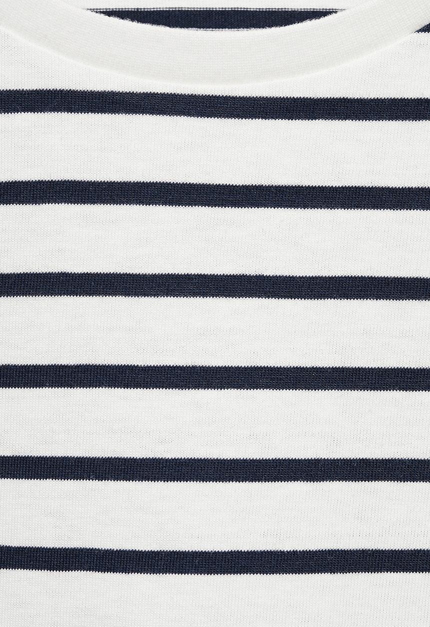 MANGO - T-shirt stripes - navy