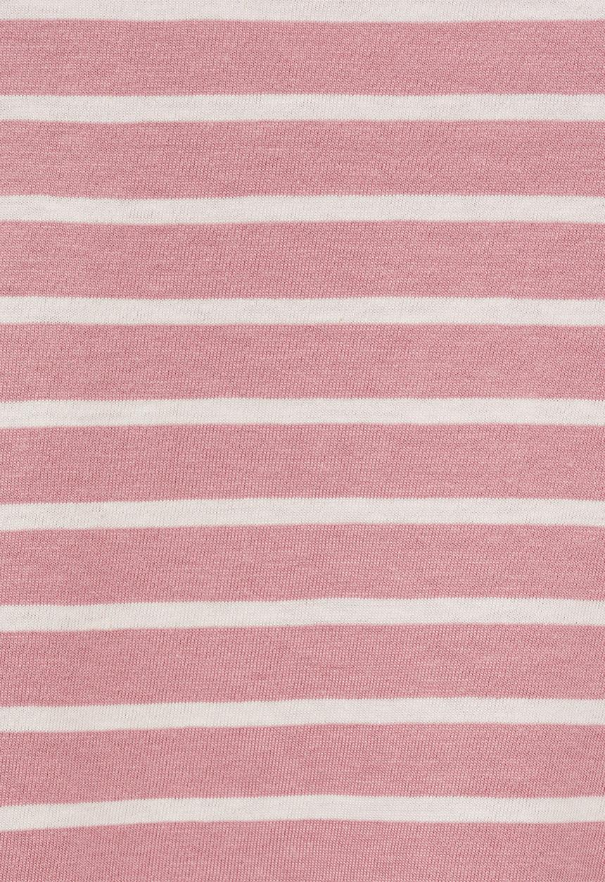 MANGO - T-shirt stripes - pink