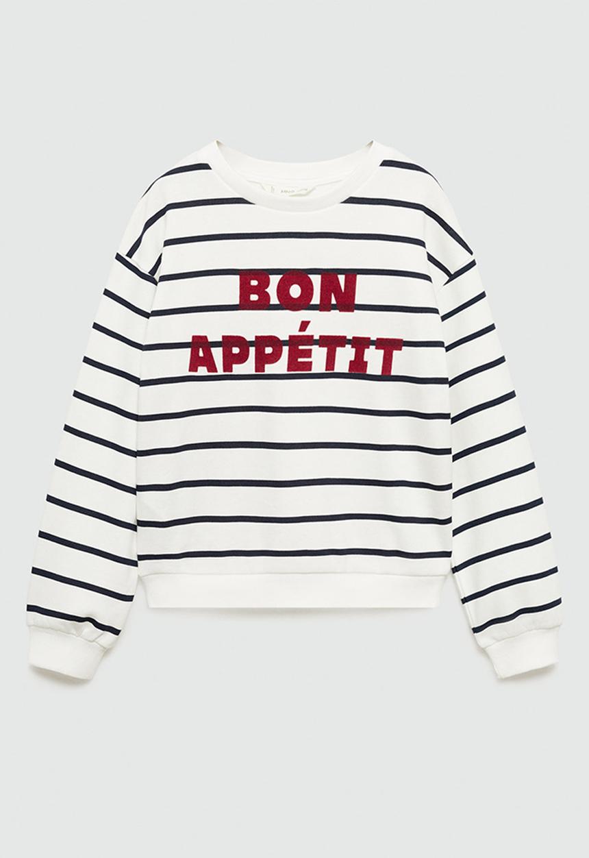 MANGO - Sweatshirt appetit - natural