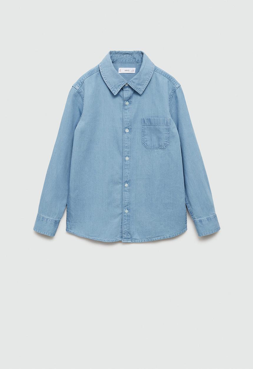 MANGO - Shirt joan - open blue