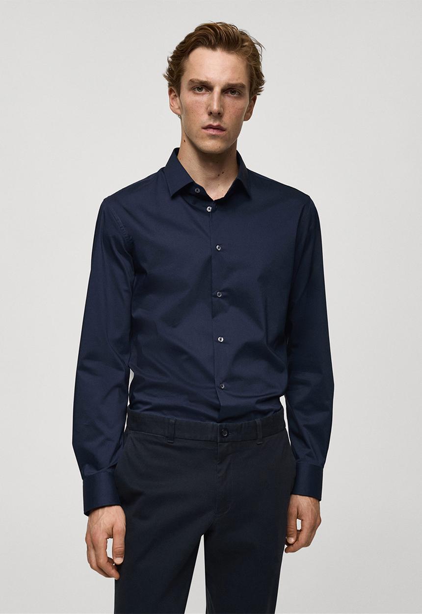 MANGO - Shirt play - navy