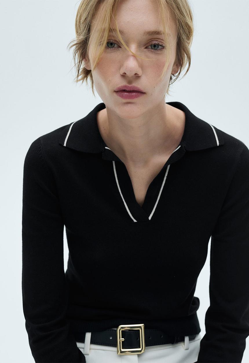 MANGO - Sweater Verta - Black