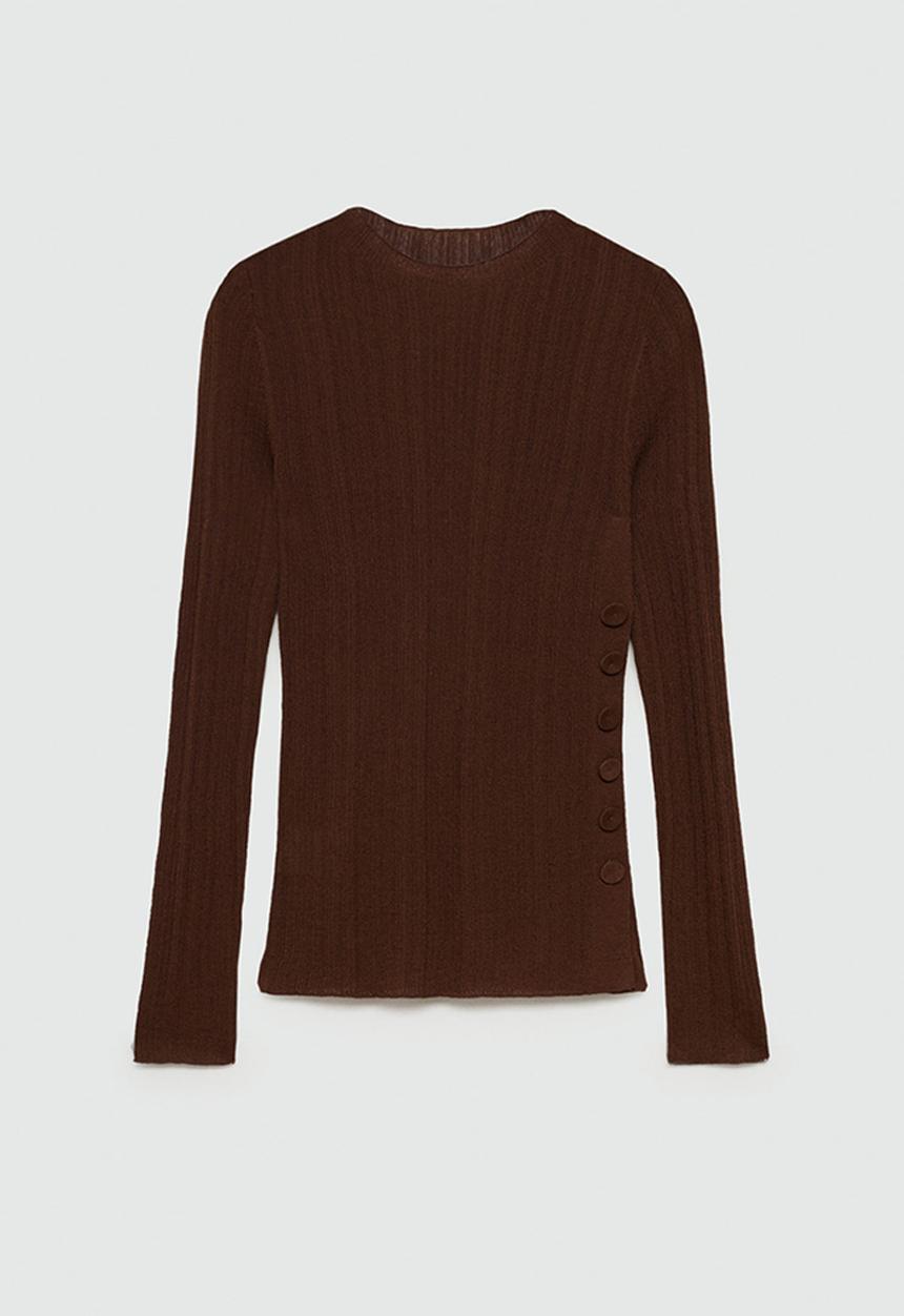 MANGO - Sweater Valle - Dark Brown
