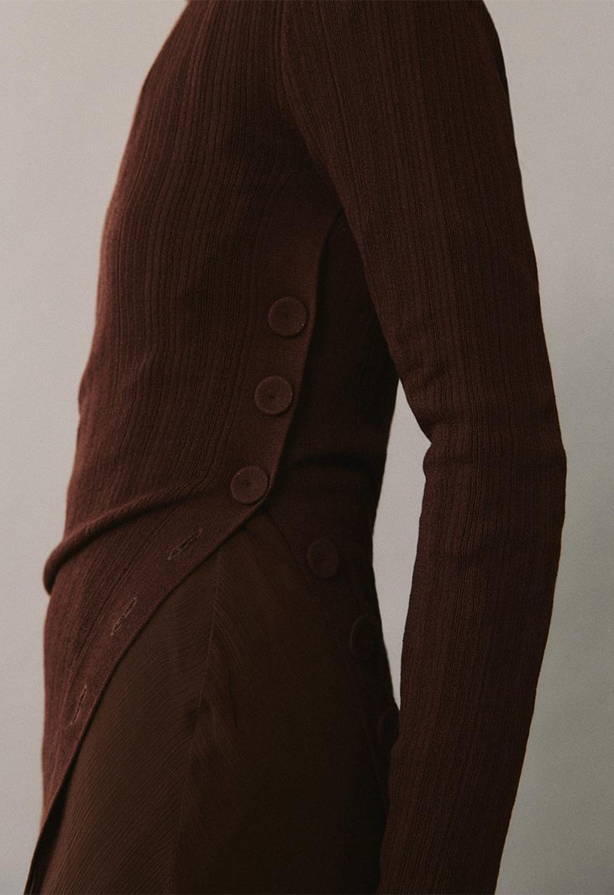 MANGO - Sweater Valle - Dark Brown