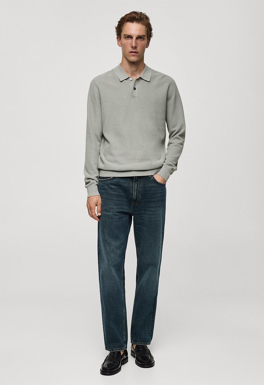 MANGO - Jeans moby - light/pastel green
