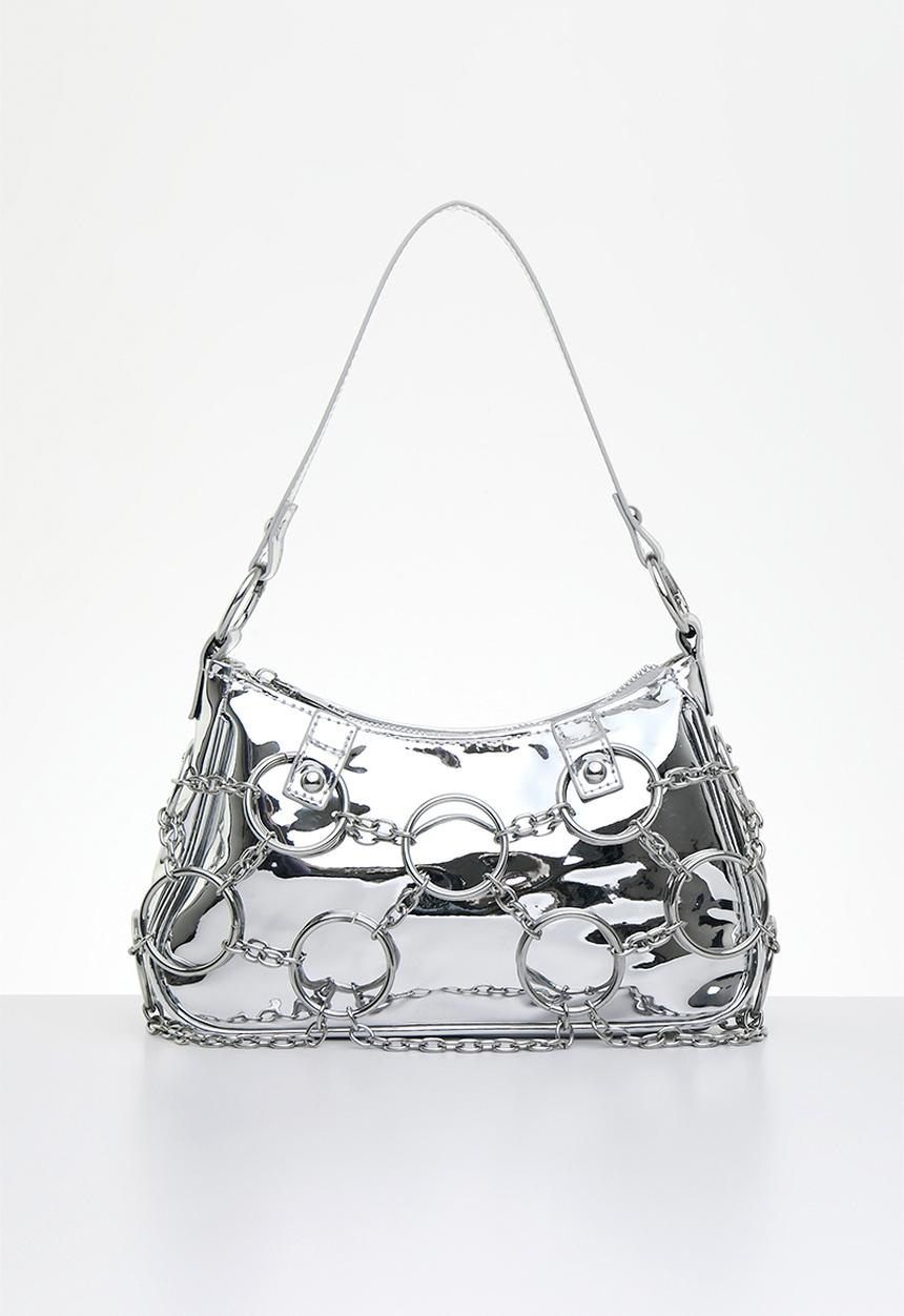 Tessa Design - Bridge metallic shoulder bag - silver