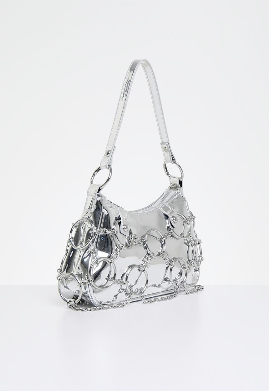 Tessa Design - Bridge metallic shoulder bag - silver