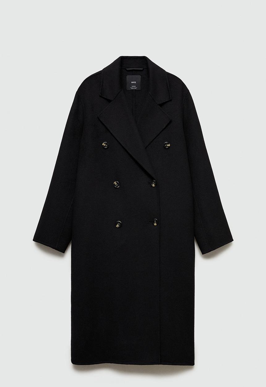 MANGO - Coat picarol - black