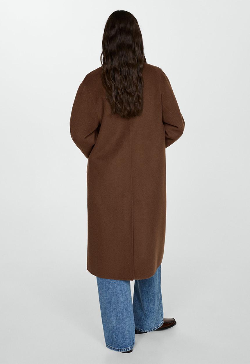 MANGO - Coat picarol - dark brown