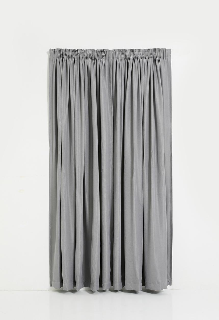 Sixth Floor - Herringbone Taped Curtain Lined - Grey
