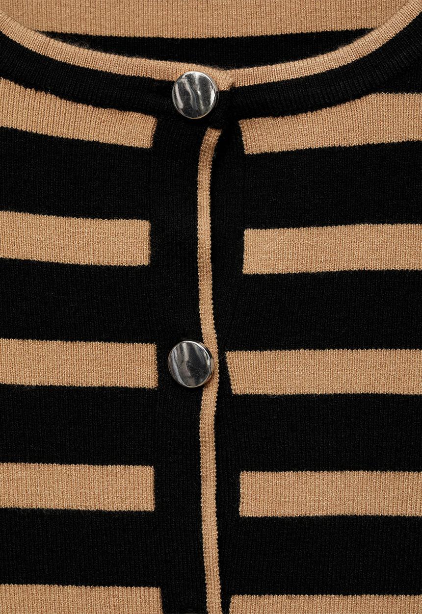 MANGO - Plus Cardigan Luccapk - Medium Brown