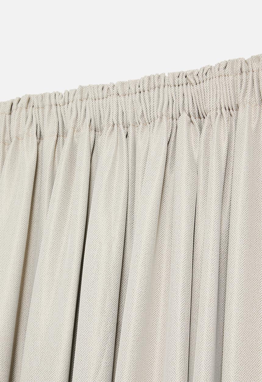 Sixth Floor - Herringbone Taped Curtain Lined - Stone