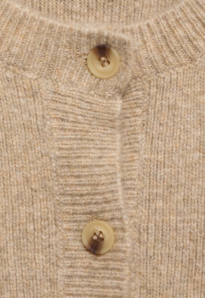MANGO - Plus Cardigan Stella - Medium Brown