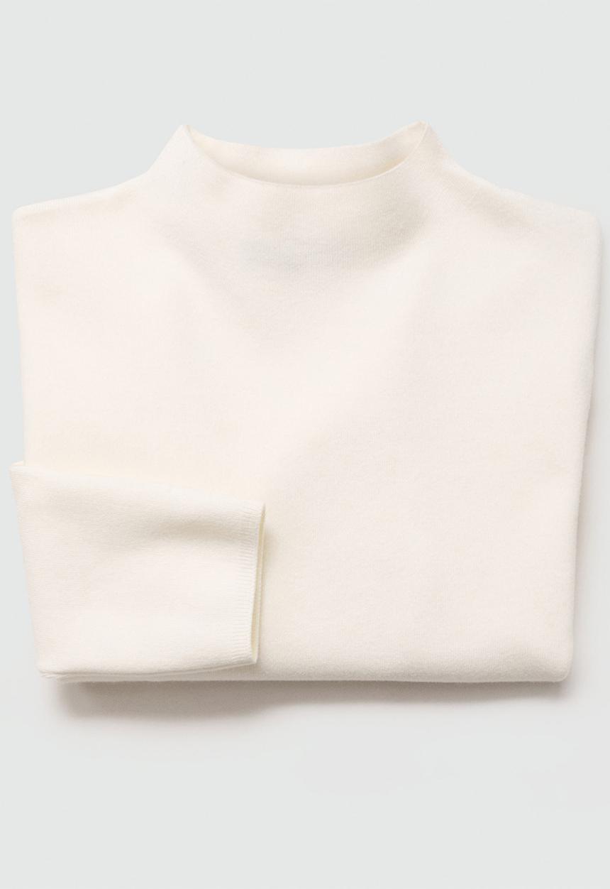 MANGO - Plus Sweater Chimneyb - Light Beige