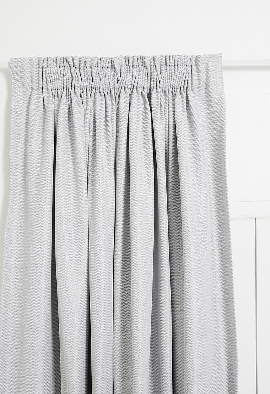 Sixth Floor - Herringbone Taped Curtain Lined - Mist