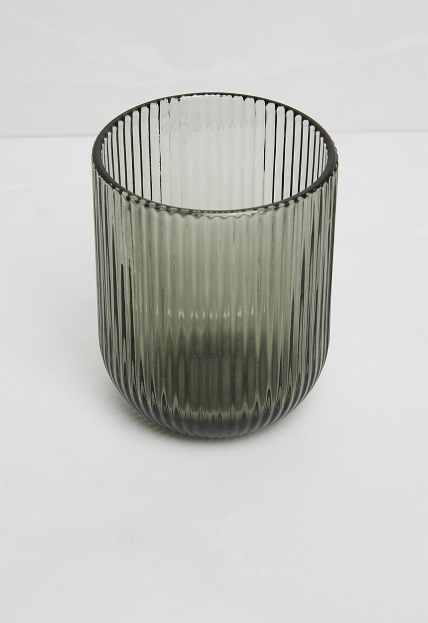 Sixth Floor - Stripe tumbler glass - grey