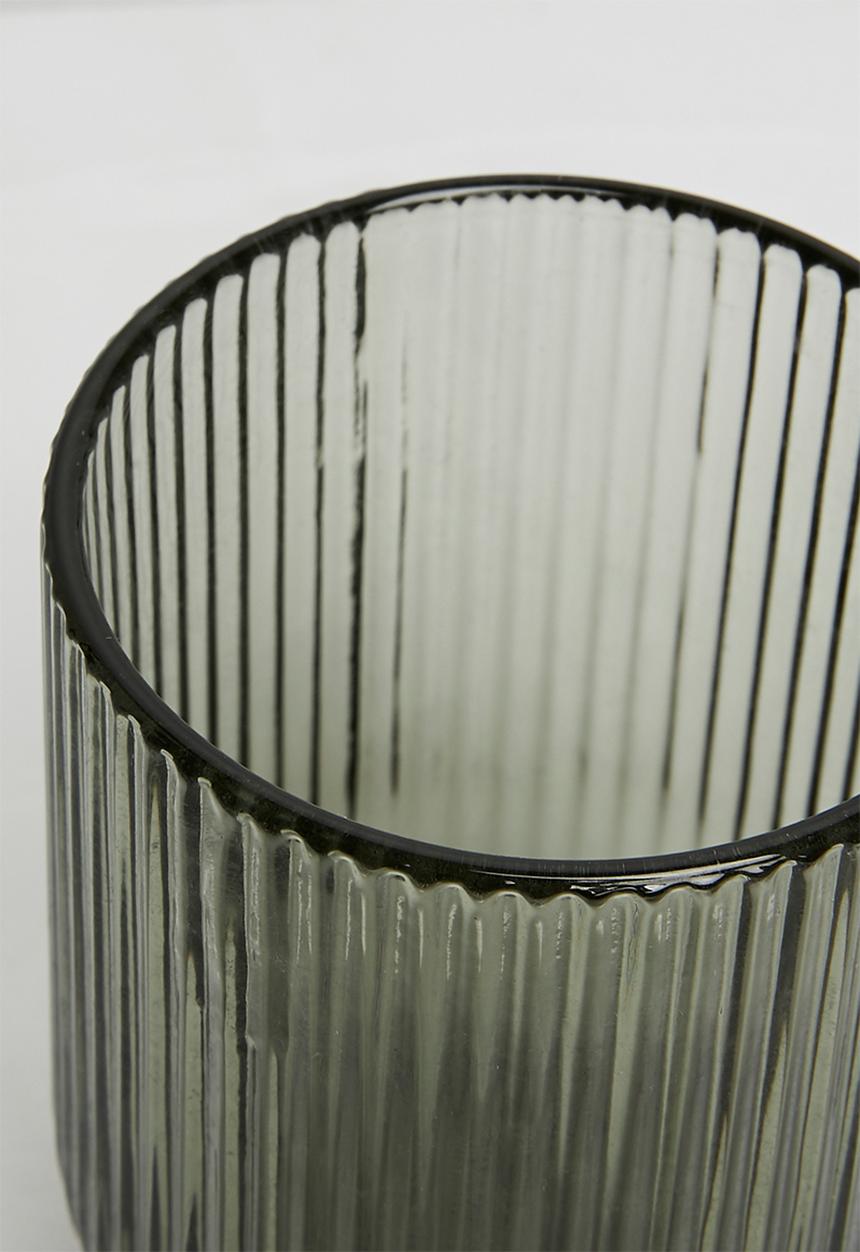 Sixth Floor - Stripe tumbler glass - grey