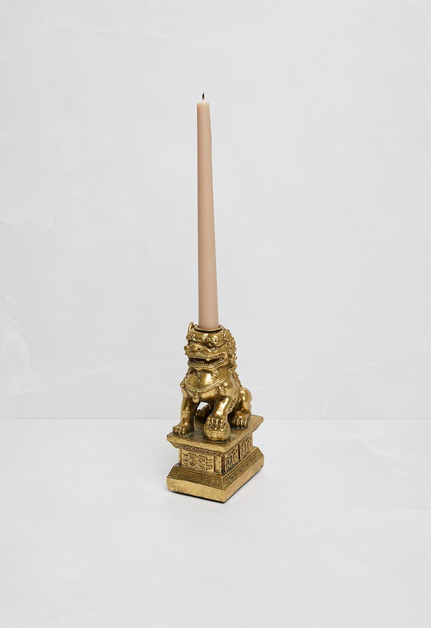 Sixth Floor - Lion candle - gold