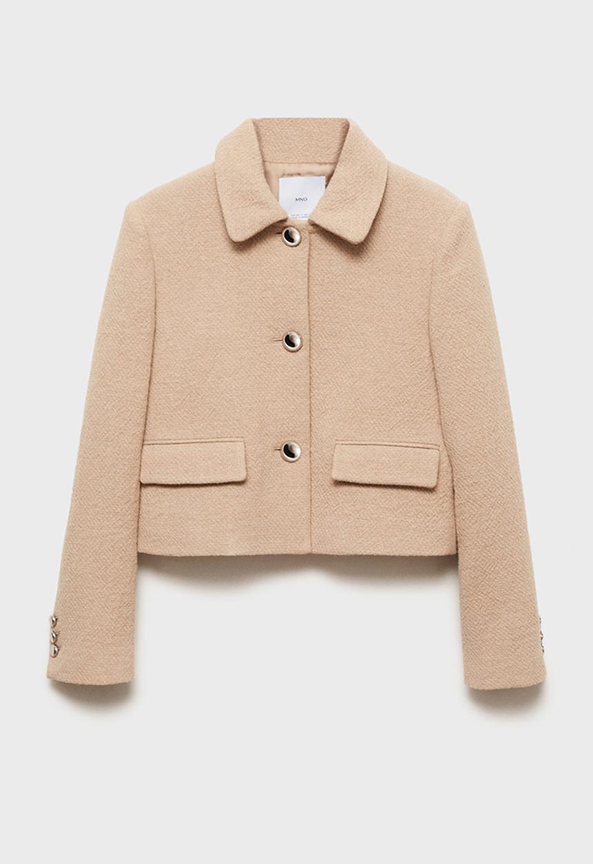 MANGO - Jacket Mati -  Medium Brown