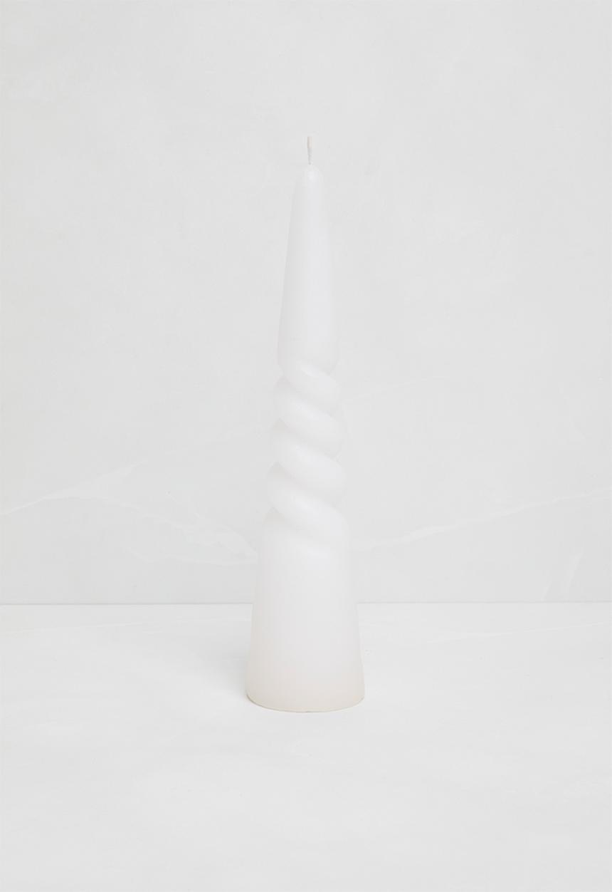 Sixth Floor - Twisted candle - white