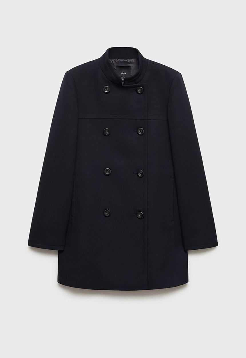 MANGO - Coat Rice -  Navy