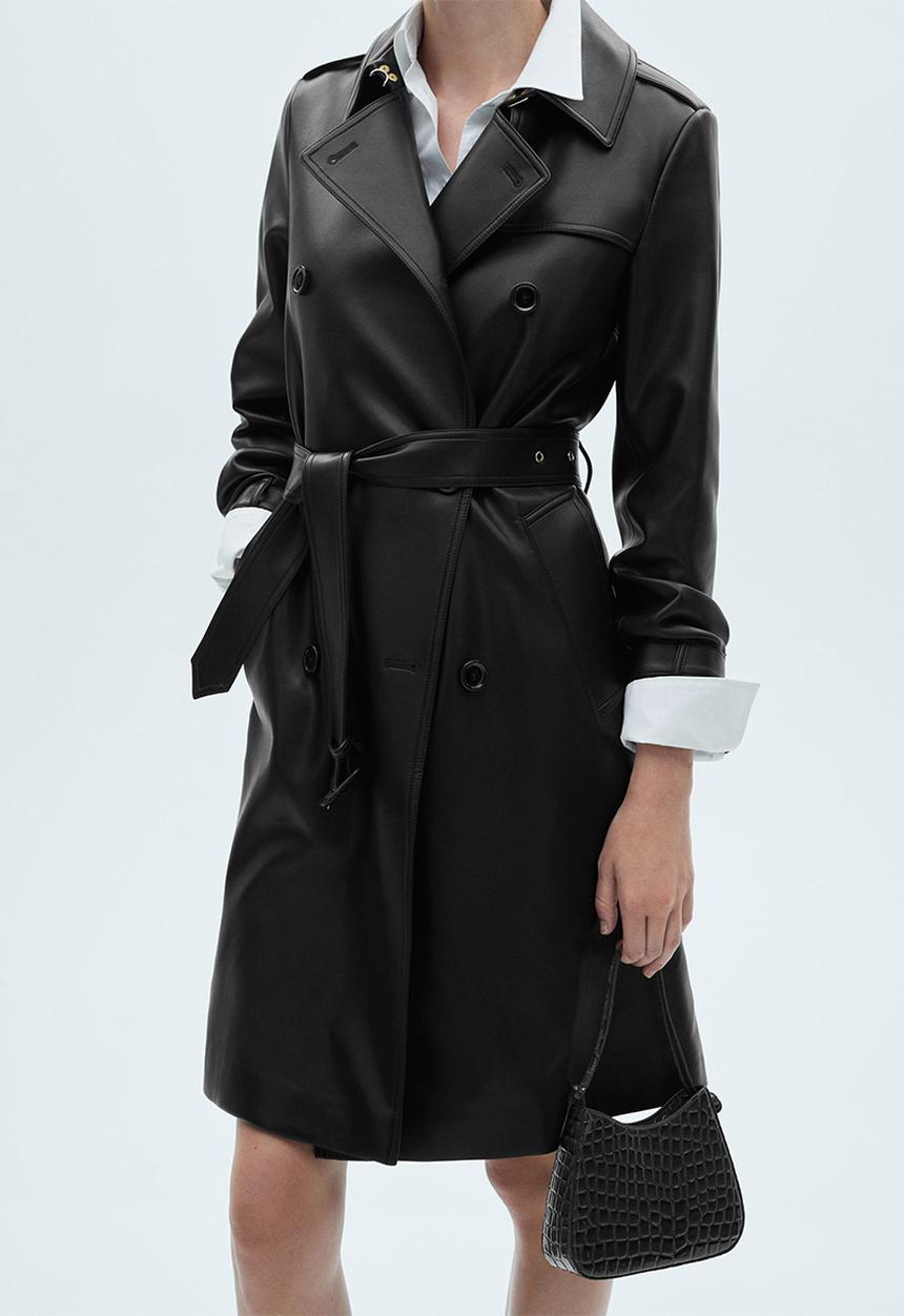 MANGO - Trenchcoat polanapu - black
