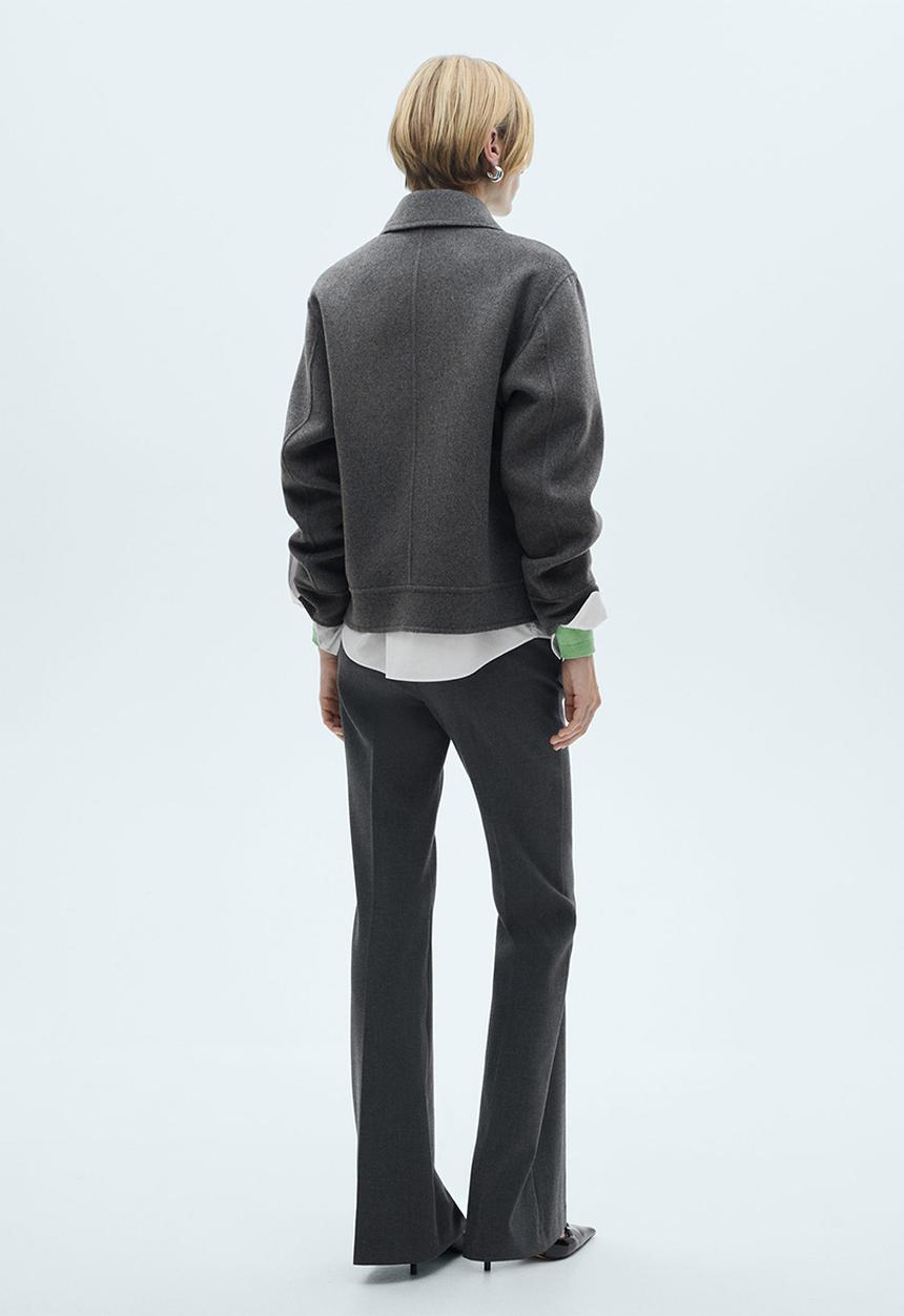 MANGO - Jacket Anna -  Gray