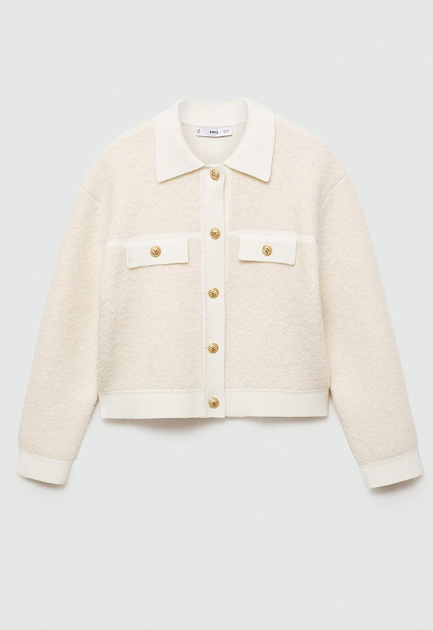 MANGO - Jacket Nuria -  Light Beige