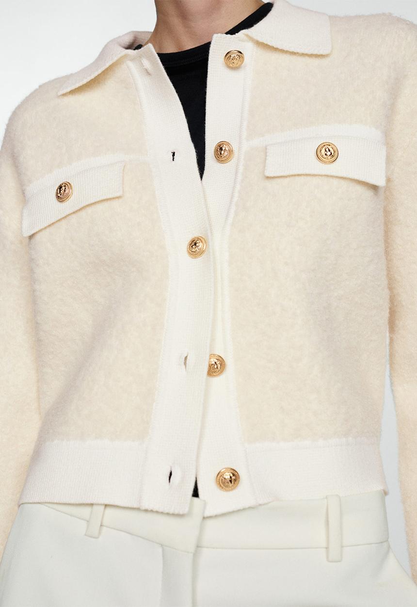 MANGO - Jacket Nuria -  Light Beige