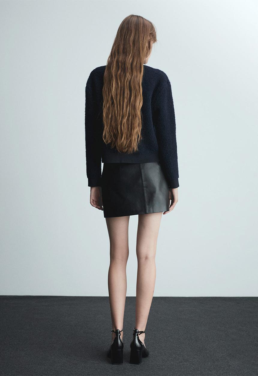 MANGO - Jacket Nuria -  Navy