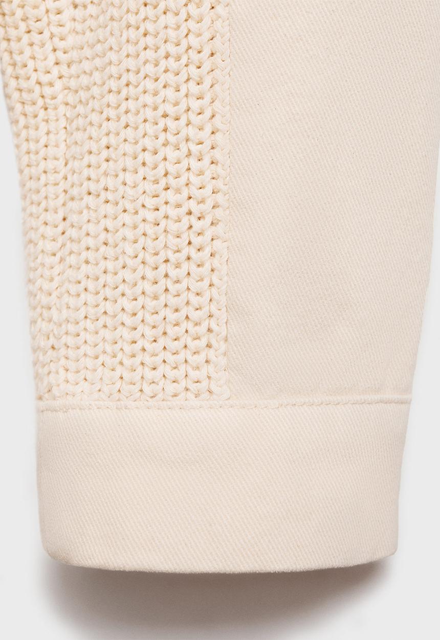 MANGO - Jacket Country -  Light Beige