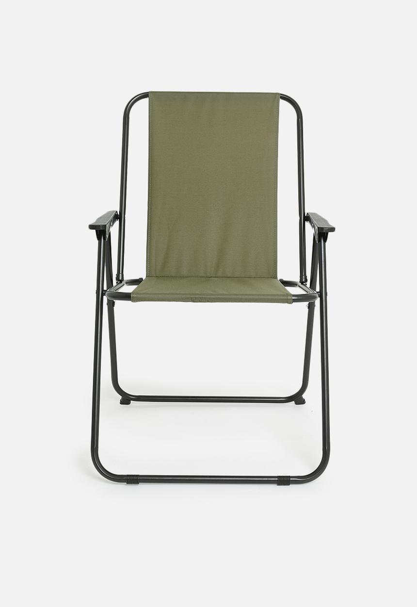 H&S - Foldable camp chair - army