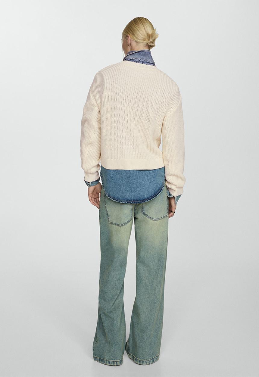 MANGO - Sweater Lorenita -  Light Beige