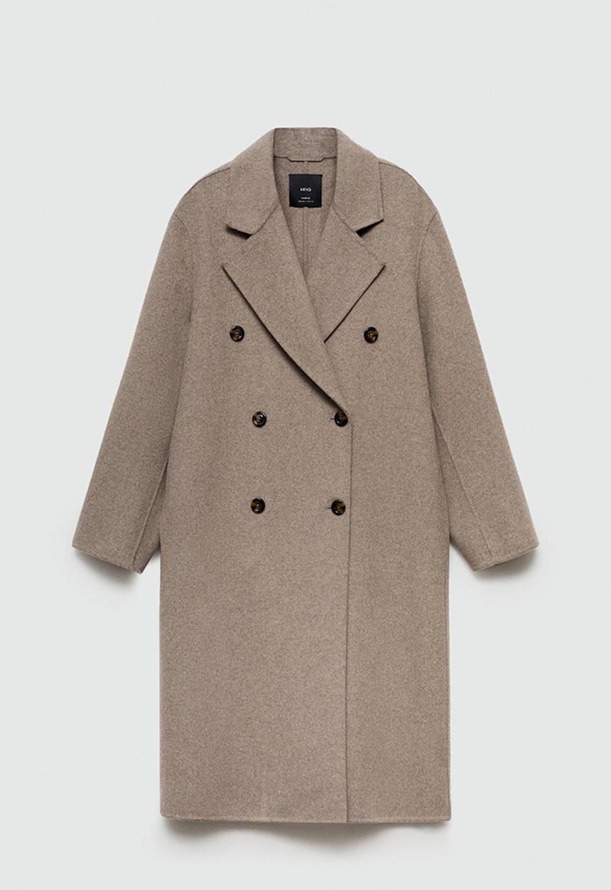 MANGO - Coat Picarol - Medium Brown