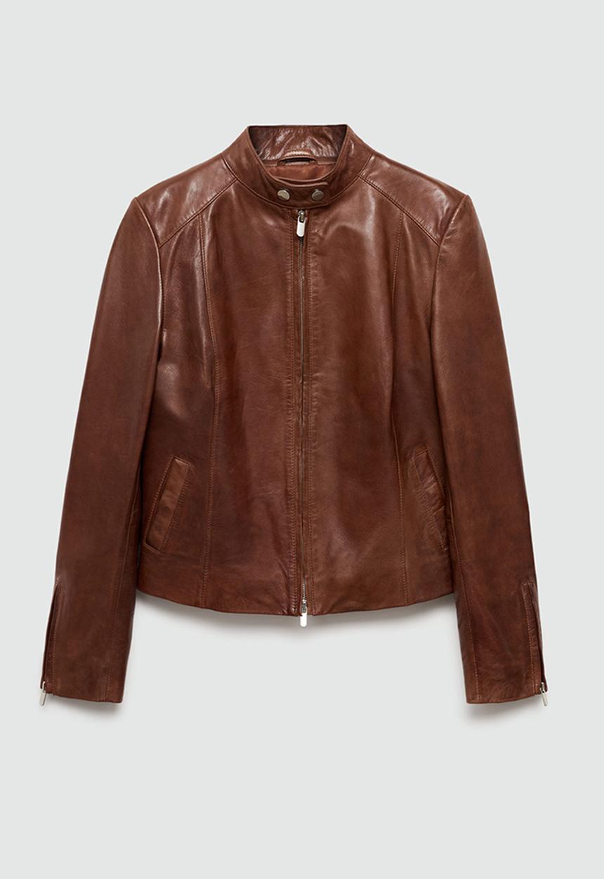 MANGO - Jacket Tulip - Medium Brown