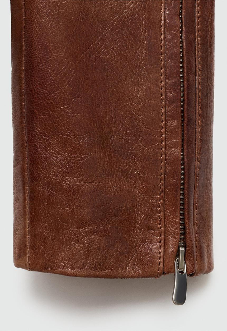 MANGO - Jacket Tulip - Medium Brown
