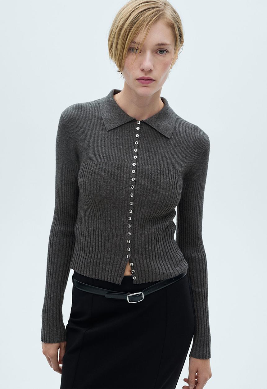 MANGO - Sweater Twenties -  Dark Grey