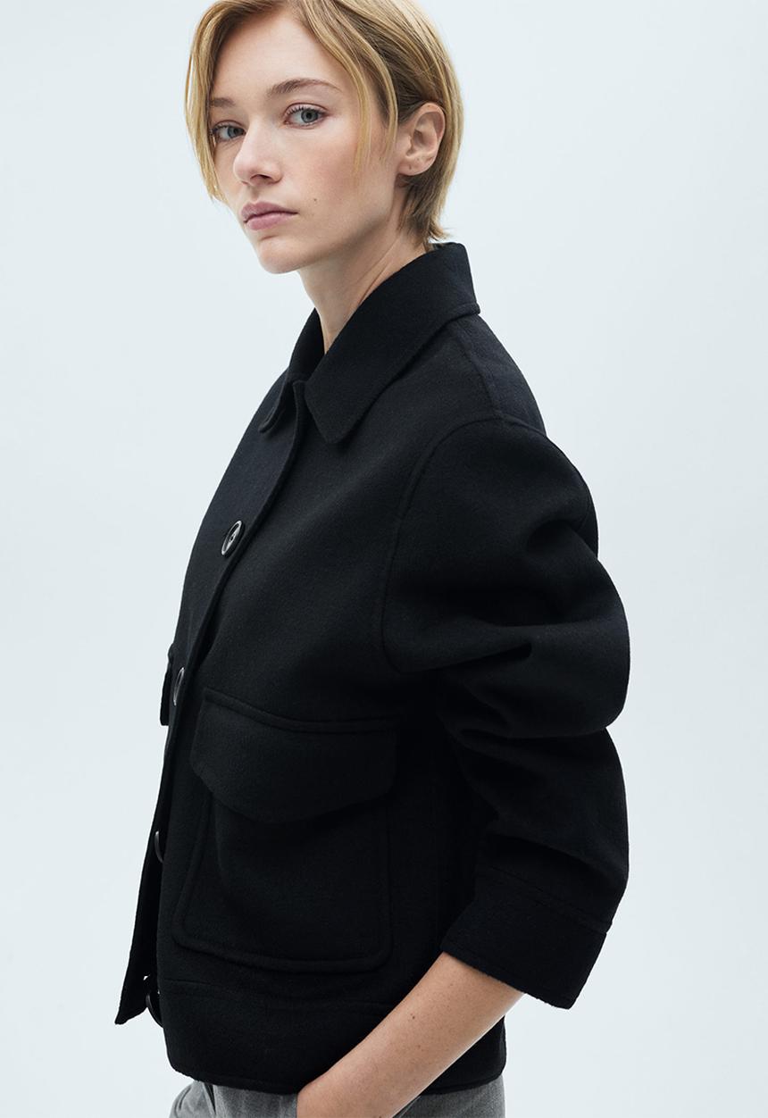 MANGO - Jacket Anna - Black