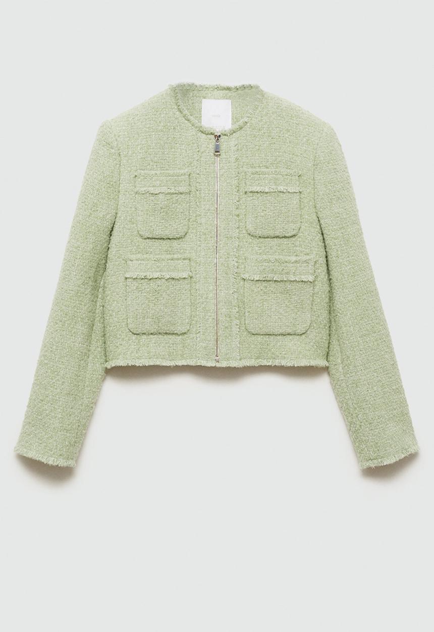 MANGO - Jacket Ena - Light/Pastel Green