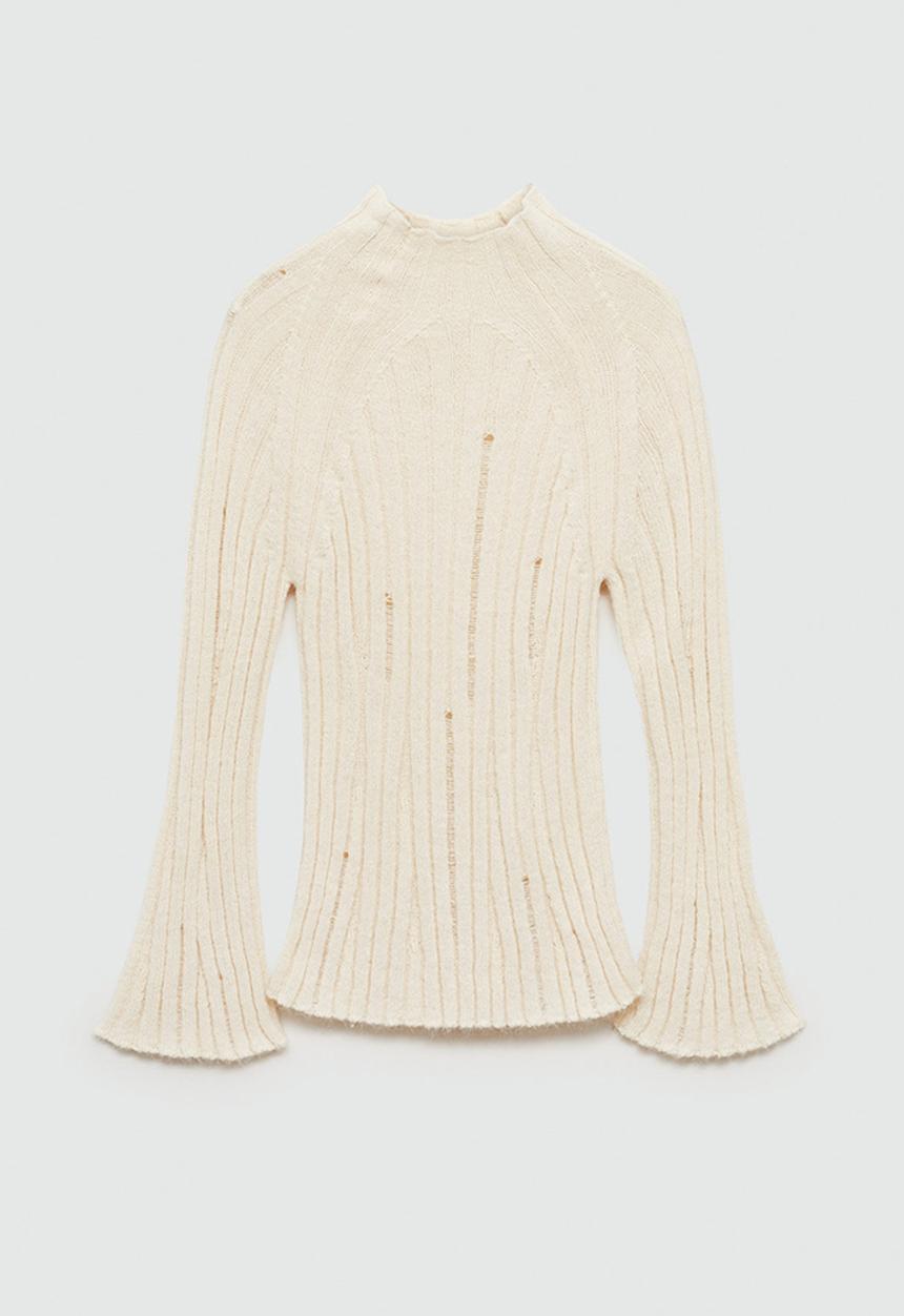 MANGO - Sweater bone - light beige