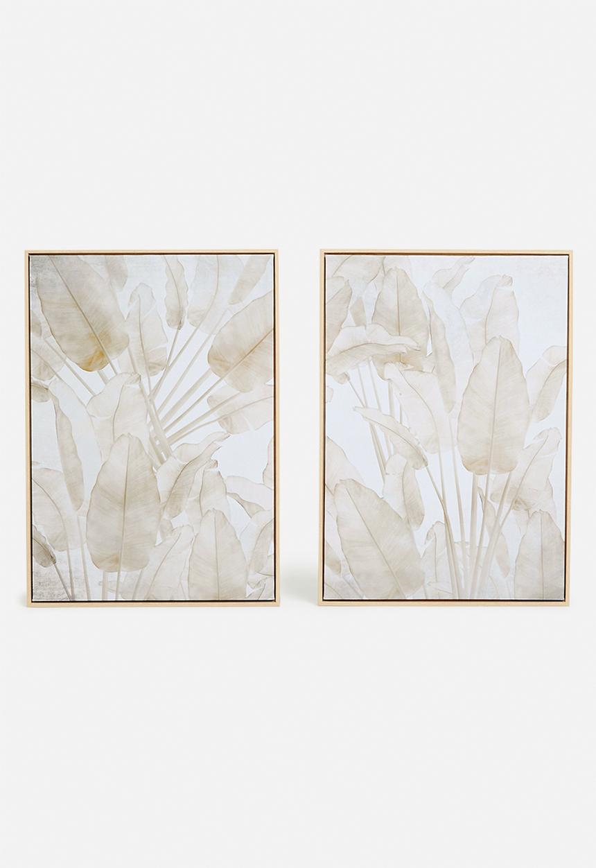 Sixth Floor - Chi Framed Wall Art Set - Natural