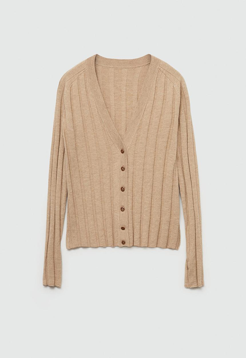 MANGO - Cardigan Flurry - Light/Pastel Gray